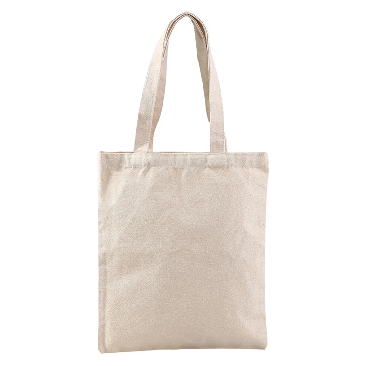 Custom Logo Printed Durable Cotton Canvas Shopping Tote Bag with Zipper
