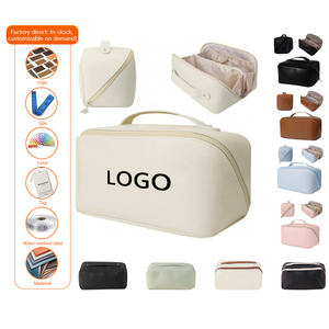 Waterproof PU Leather Cosmetic Bag Fashion Travel Toiletry Organizer