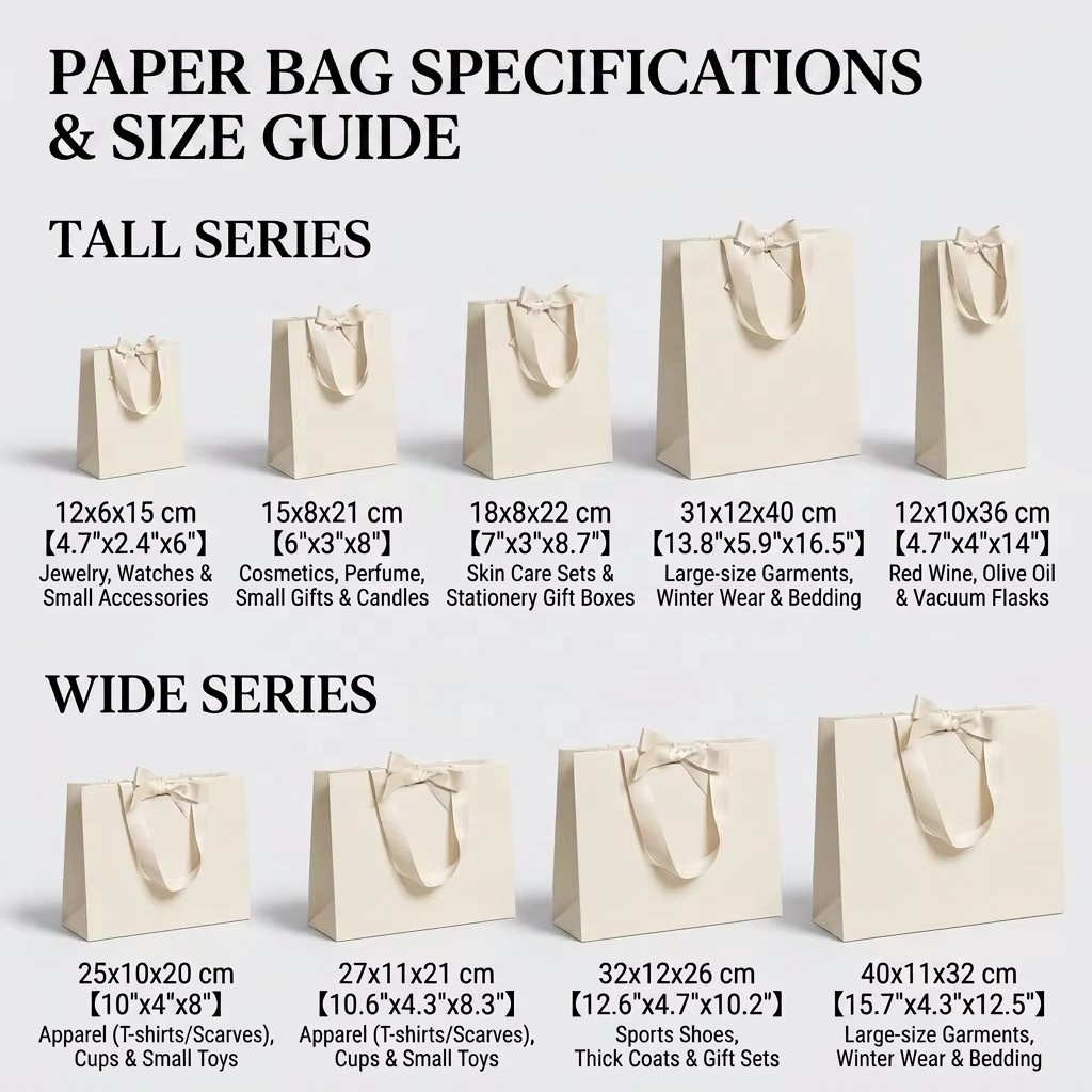 Custom Luxury Paper Bags With Logo, Garment Shopping Bags Food &amp; Gift Packaging Bags Small Gift Bags For Jewelry Food &amp; Shopping