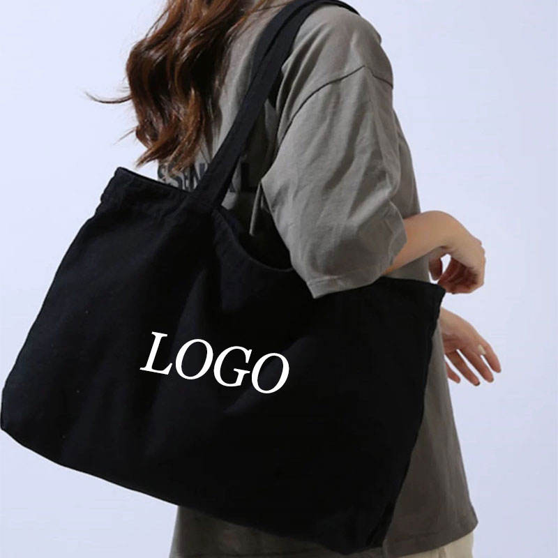 Extra Large Cheap Custom Print Reusable Supermarket Grocery Promotion Shopping Cotton Canvas Tote Bag Heavy Duty