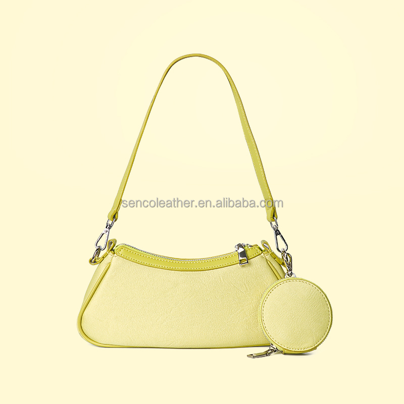 Custom Logo Luxury Pu Leather Handbag Premium Women's Hidden Underarm Shoulder Bag OEM ODM Supplier