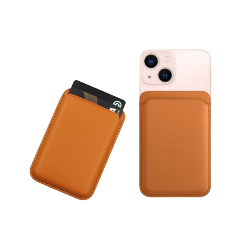 Hot Selling Slim Minimalist Magsafe Magnetic Wallet Custom PU Leather Phone Card Holder Logo for ID Card Cellphones Credit Cards