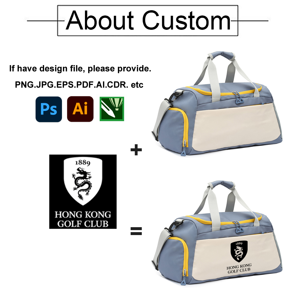 Cross-border Promotional Waterproof Duffel Bag Custom logo High Quality Oxford Gym Bag With Shoes Compartment Sports Bag for Men