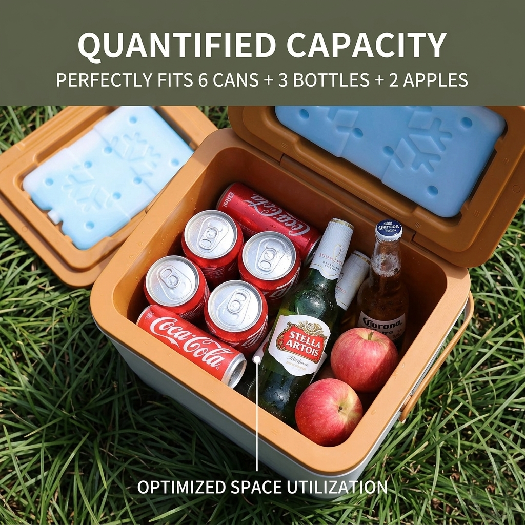 5L Small Cooler Box Custom Logo Insulated Mini Ice Chest Handle Portable 6 Cans Picnic Cool Box Breast Milk Promotional Gifts