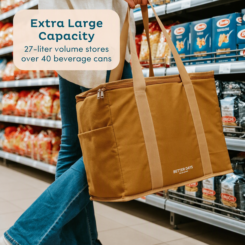 Custom Reusable Non Woven Soft Shopping Grocery Picnic Insulated Tote Food Delivery Thermal Insulation Cooler Bag For Food