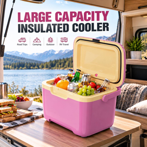 Bulk Order PP Double Deck Cooler Box Insulated Ice Chest