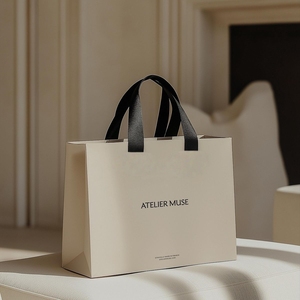 Wholesale Luxury Printed Kraft Paper Shopping Bag