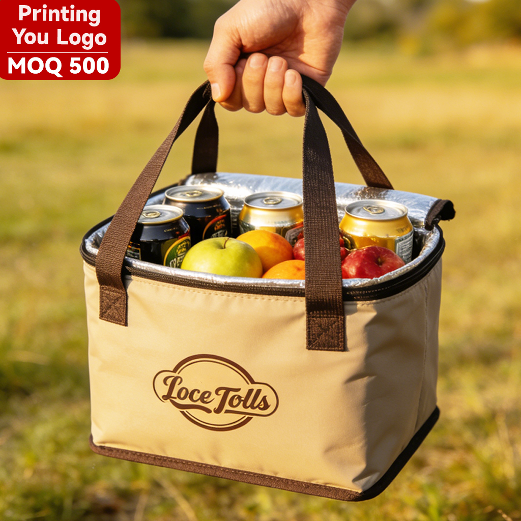 Custom Logo Eco-Friendly Waterproof Reusable Grocery Picnic Beer Wholesale Large Cooler Lunch Bag for Outdoor