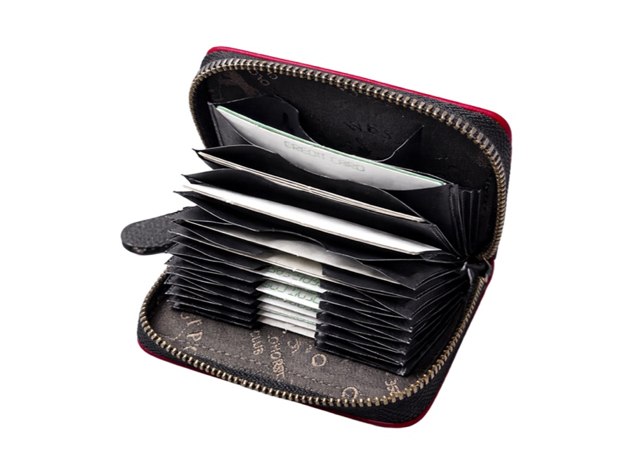 Zip Around Card Holder Wallet
