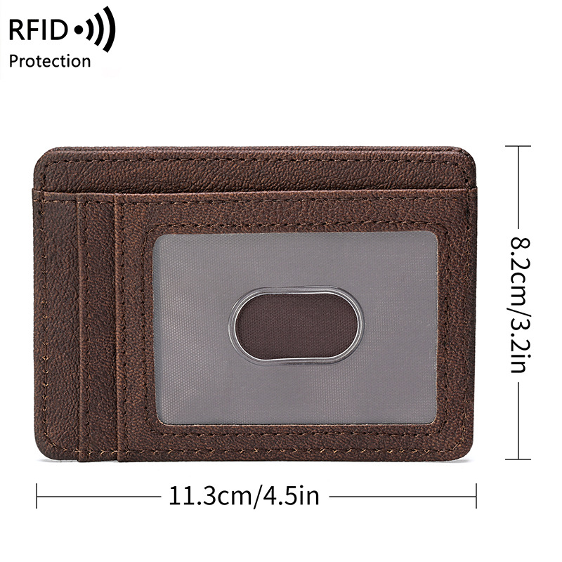 Custom Credit Card Holder RFID Blocking Slim Minimalist Leather Wallet Men Women Purse Card Holder Credit Card Bag