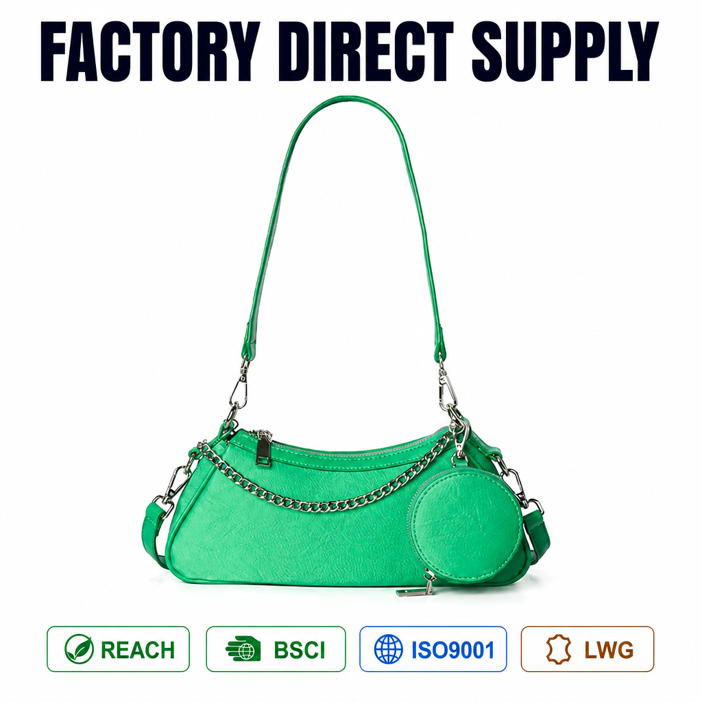 Custom Logo Luxury Pu Leather Handbag Premium Women's Hidden Underarm Shoulder Bag OEM ODM Supplier