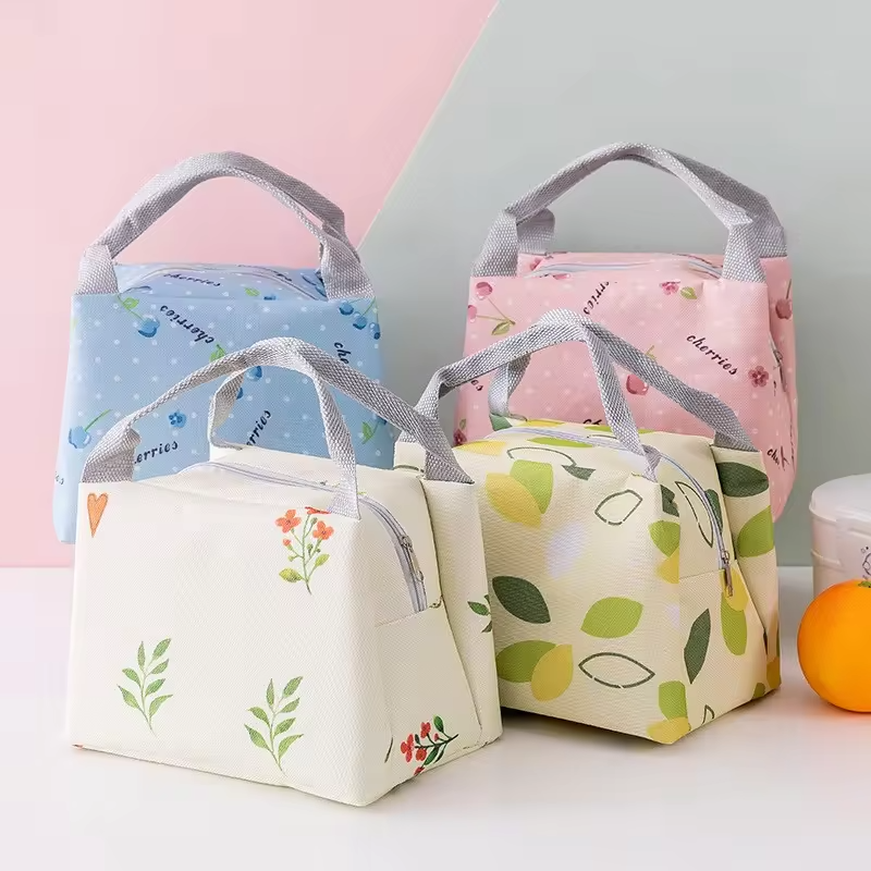 Custom Flamingo Printing Waterproof Insulated Tote Cooler Bag Lunch Box Picnic Iced Food Storage