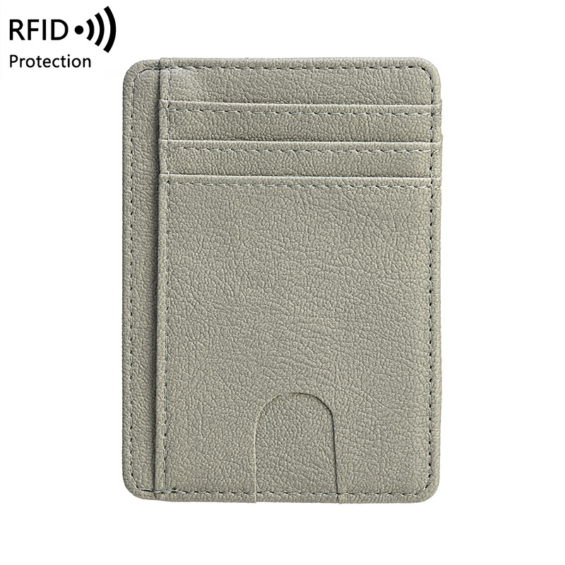 Custom Credit Card Holder RFID Blocking Slim Minimalist Leather Wallet Men Women Purse Card Holder Credit Card Bag