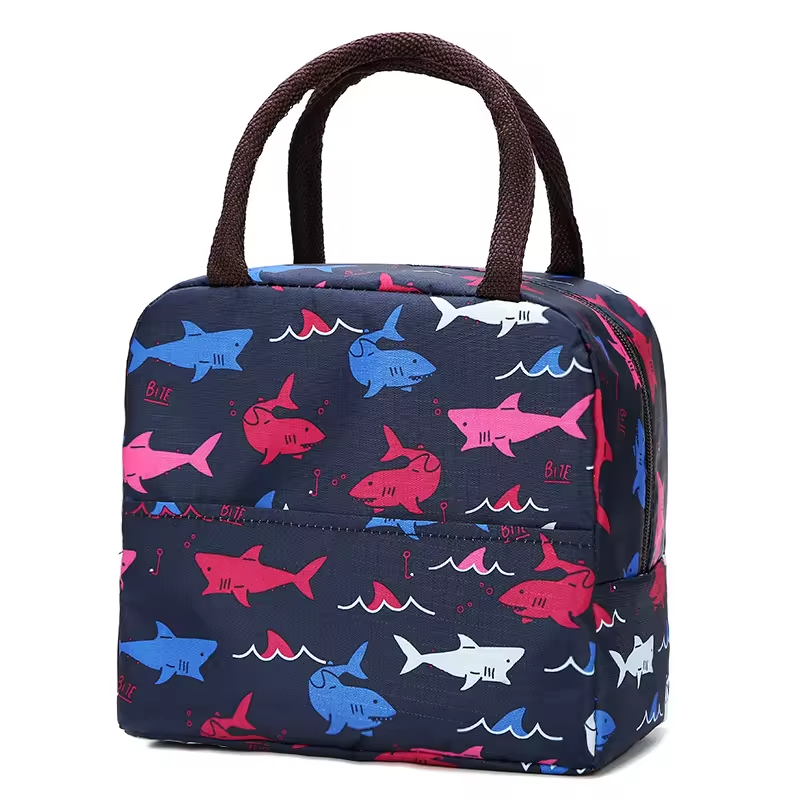 Custom Flamingo Printing Waterproof Insulated Tote Cooler Bag Lunch Box Picnic Iced Food Storage