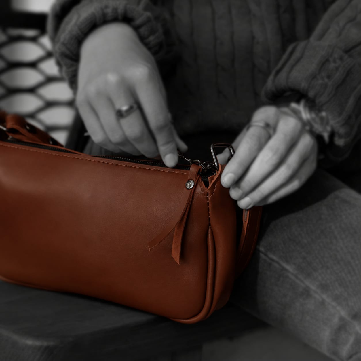 Zip Around Custom Leather Wallet