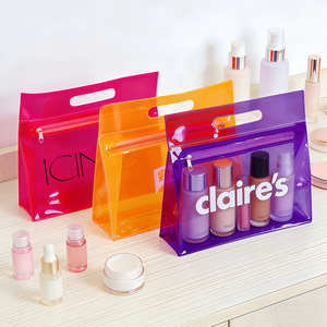 Custom Waterproof Clear PVC Travel Makeup Organizer Bag