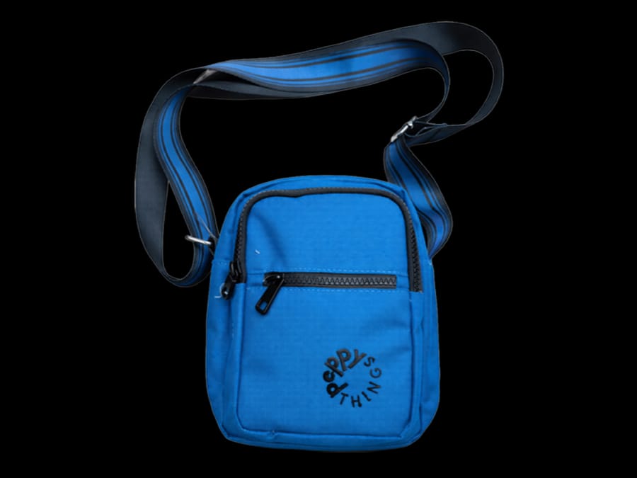 High precision embroidery branding on crossbody bag sample