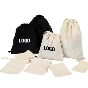 Canvas Cotton Jewelry Pouch Drawstring Bag Gift Bag