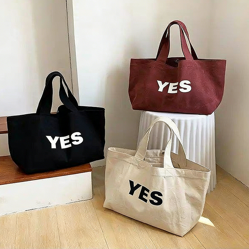 Extra Thick Heavy-Duty Large Tote Cotton Reusable Grocery Shopping Customized Canvas Bag