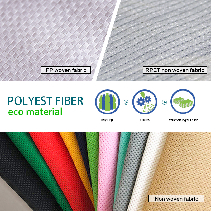 Custom Reusable Grocery Personalized Eco Friendly Non Woven Handled Shopping PP 120gsm 140gsm PP Woven Tote Bag