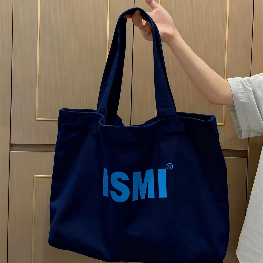 American Retro 12-16oz Heavy Duty Cotton Canvas Tote Bag Eco Reusable Custom Logo Printed Zipper Closure Large Big Shopping Bag