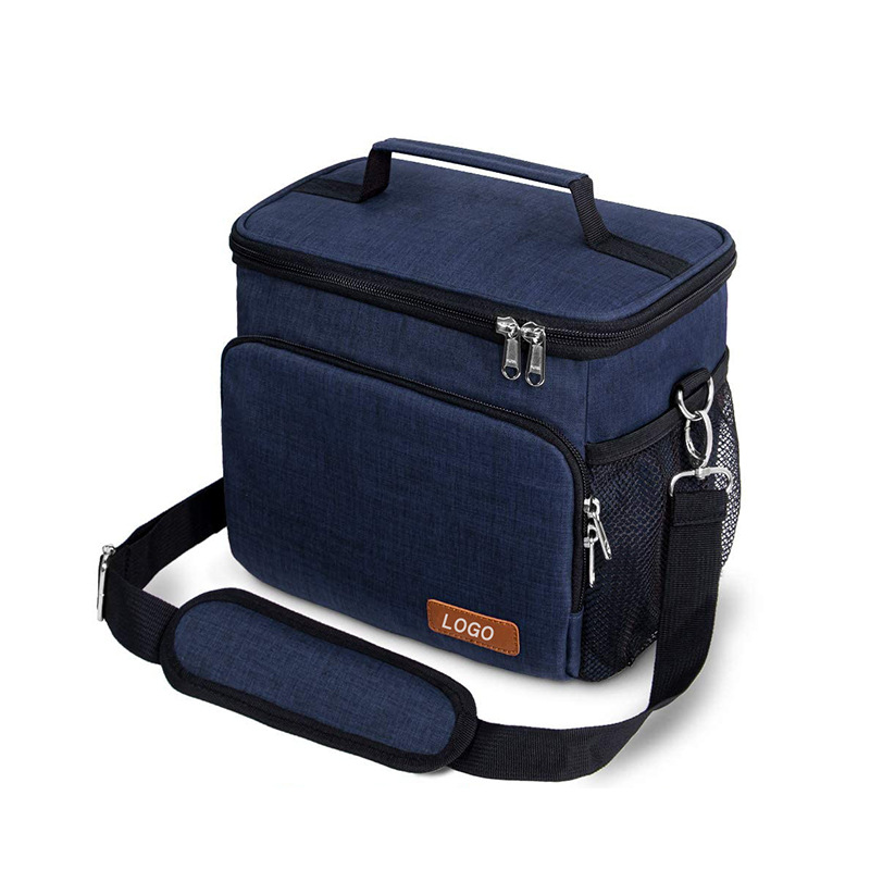 Customized Color Logo Waterproof Portable Oxford 12 Cans Bento Tote Bag Lunch Bags Adults Insulated School Office