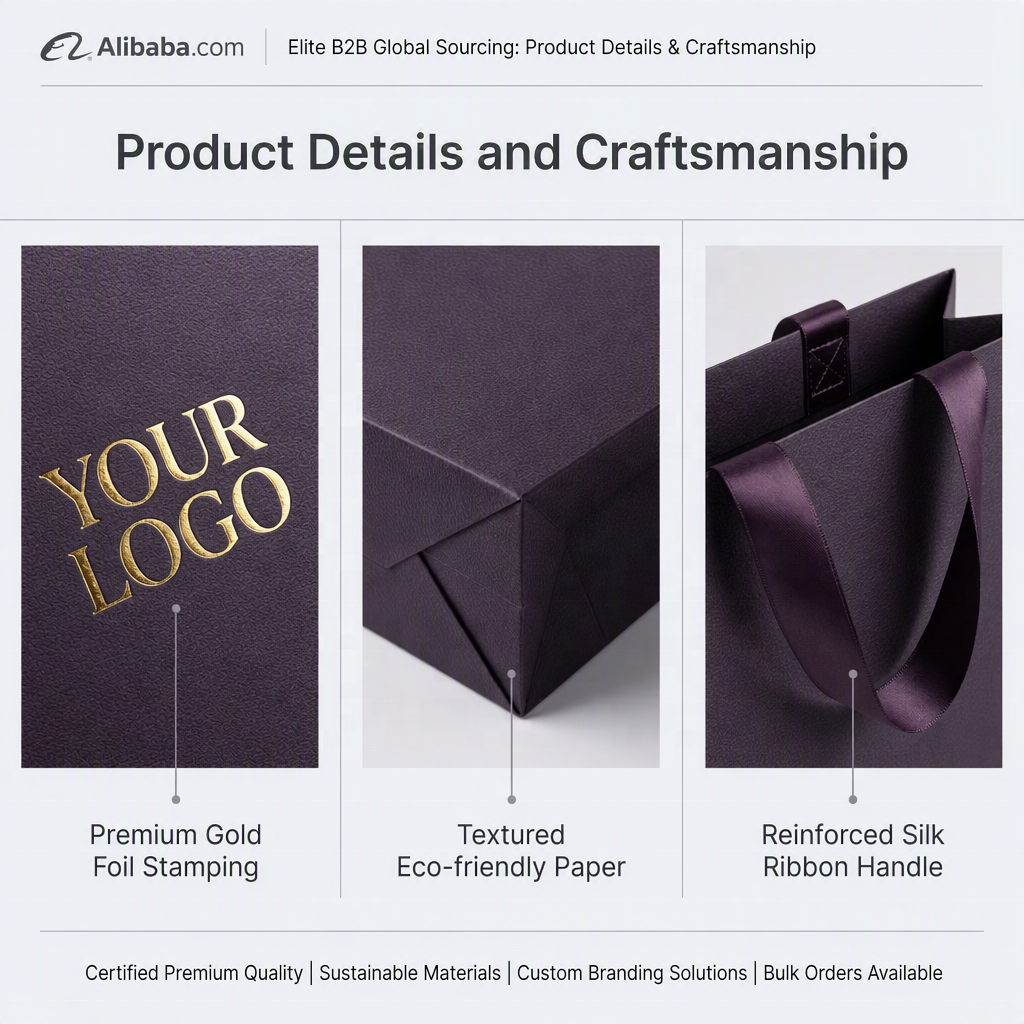 Custom Luxury Paper Bags With Logo, Garment Shopping Bags Food &amp; Gift Packaging Bags Small Gift Bags For Jewelry Food &amp; Shopping