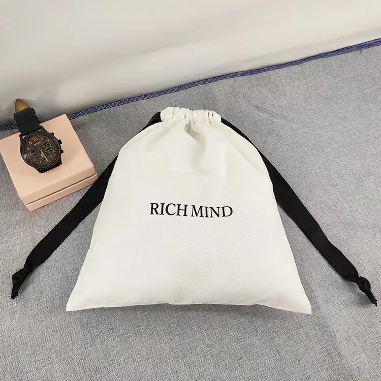 Customized Organic Muslin Cotton Drawstring Pouch Wedding Party Shopping Gift Packaging Bag Soft Cotton Muslin Dust Bag