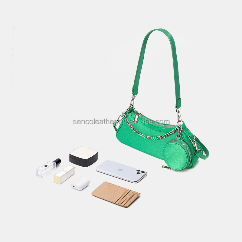 Custom Logo Luxury Pu Leather Handbag Premium Women's Hidden Underarm Shoulder Bag OEM ODM Supplier