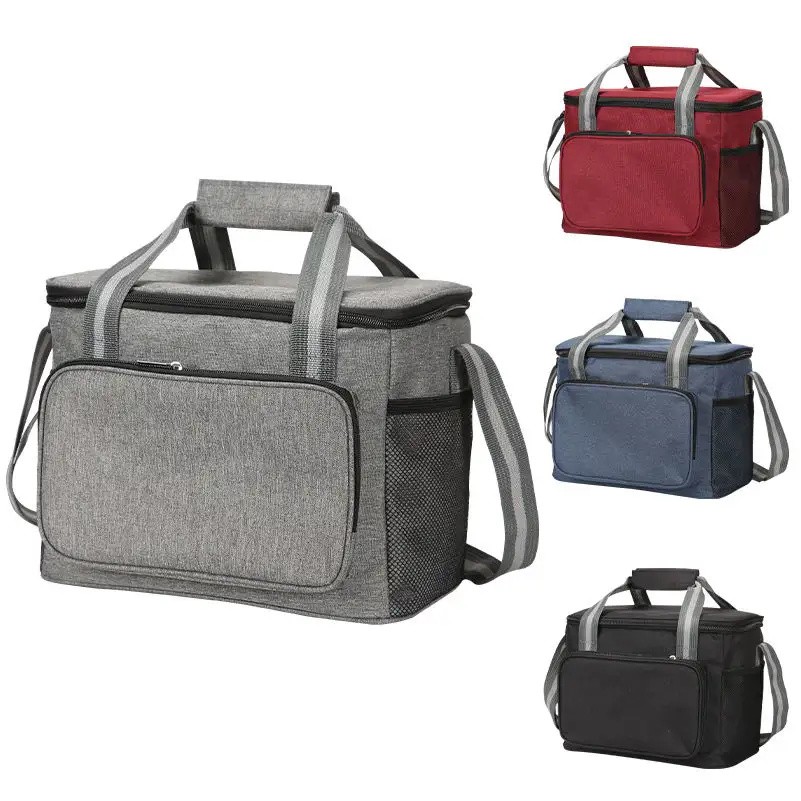 Oem Polyester Fridge New Lunch Bags Lunchbag Hot Cold Cooling Wine Insulated Box Custom Printed Thermal Cooler Bag