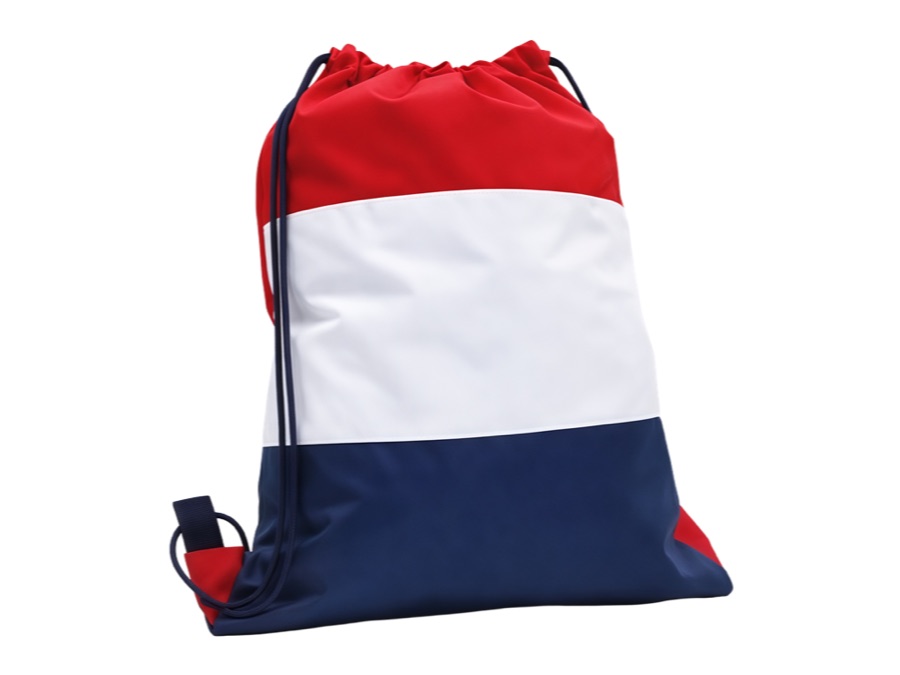 Color Block Drawstring Bag