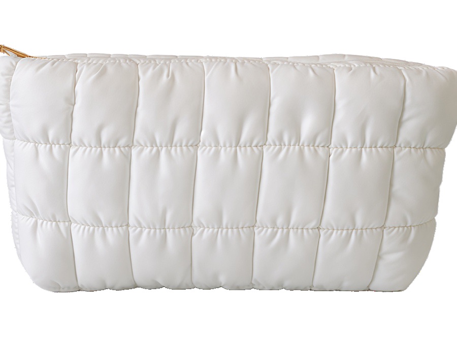 Quilted Cosmetic Pouch Padded