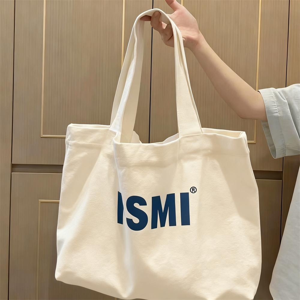 American Retro 12-16oz Heavy Duty Cotton Canvas Tote Bag Eco Reusable Custom Logo Printed Zipper Closure Large Big Shopping Bag