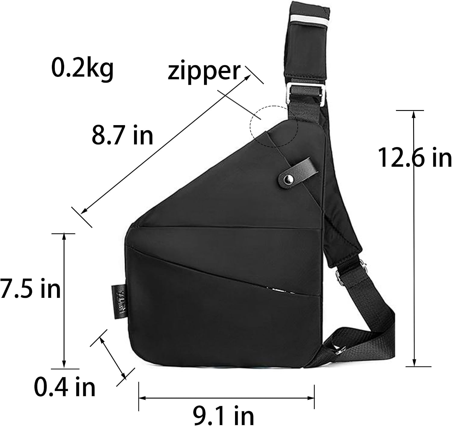 Factory custom Logo Risfiire Anti Theft Travel Sling Bag-Slim Crossbody Hiking Shoulder Bag For Women &amp; Men Made In China