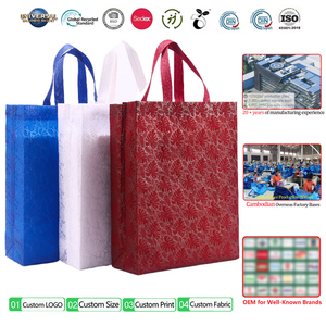 Custom Embossed Non Woven Shopping Tote Bag