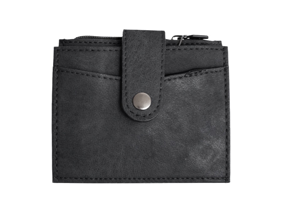 Card Holder with Zip Pocket