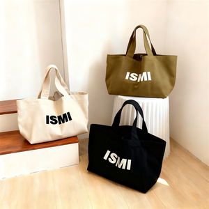 Heavy Duty Cotton Canvas Grocery Tote Bag