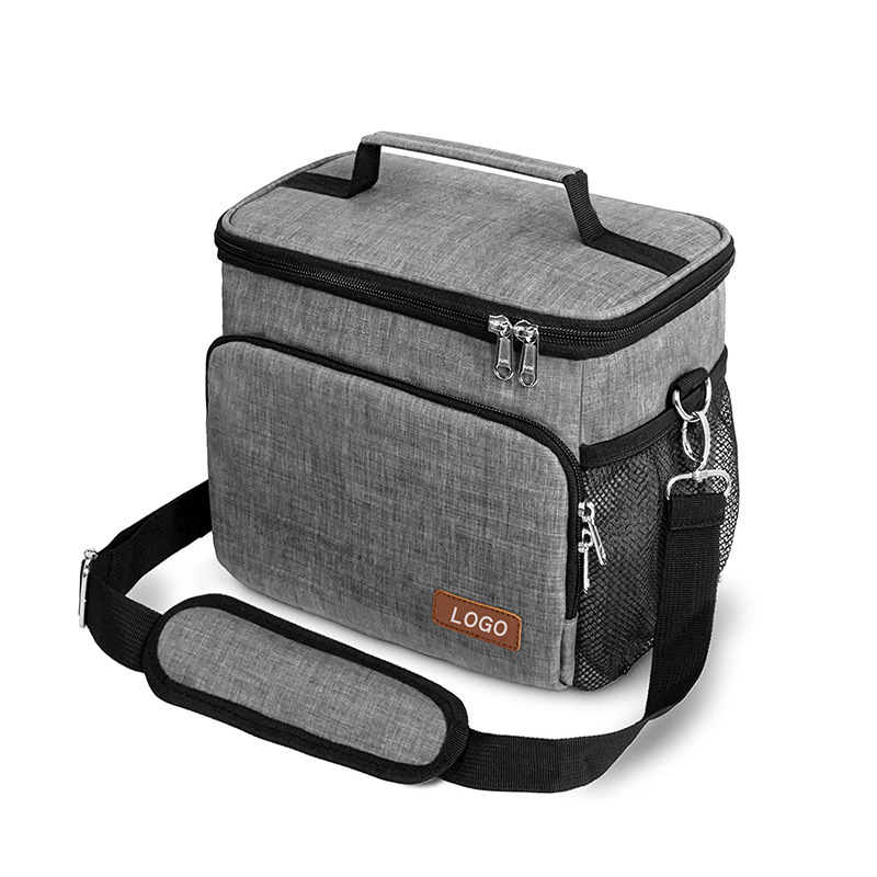 Customized Color Logo Waterproof Portable Oxford 12 Cans Bento Tote Bag Lunch Bags Adults Insulated School Office