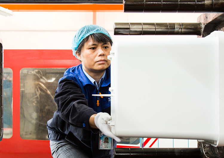Injection and blow moulding