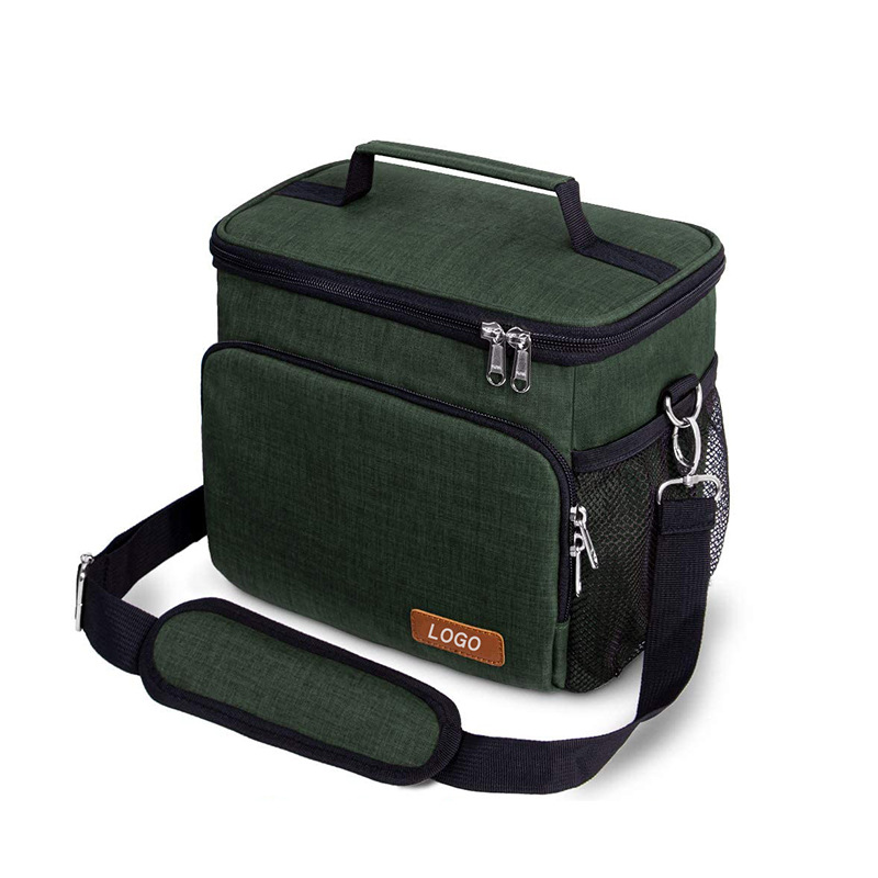 Customized Color Logo Waterproof Portable Oxford 12 Cans Bento Tote Bag Lunch Bags Adults Insulated School Office