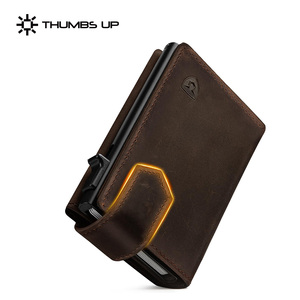 RFID Blocking Trifold Leather Minimalist Wallet