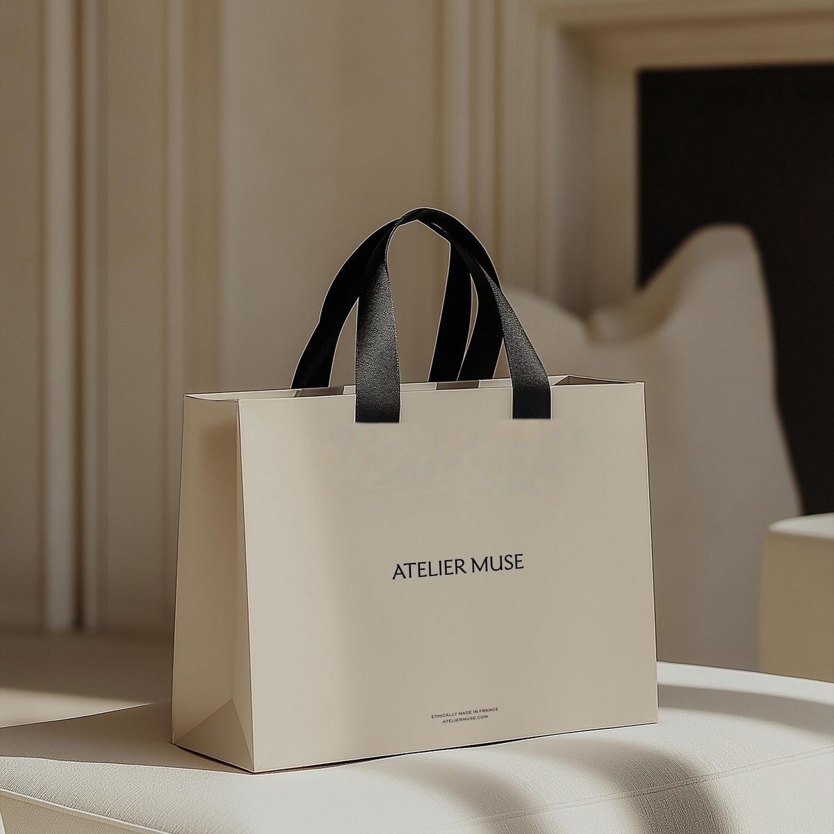 Wholesale Luxury Printed Kraft Paper Bag Recyclable Retail Clothing Brand Logo Custom Shopping Gift Bags With Handle