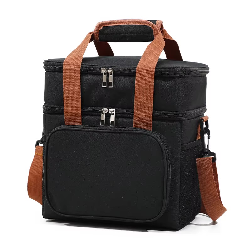Large Oxford Portable Cooler Bag Lunch Picnic Camping Beach Cooler Bag Thermal Insulated Shoulder Beer Holder with Handle