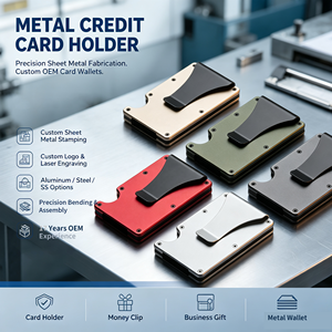 Anodized Aluminum RFID Blocking Slim Minimalist Metal Wallet