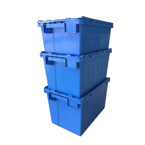 Heavy Duty Attached Lid Plastic Box