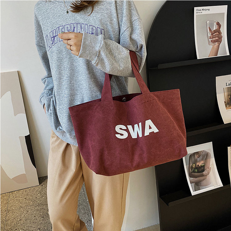 Extra Thick Heavy-Duty Large Tote Cotton Reusable Grocery Shopping Customized Canvas Bag