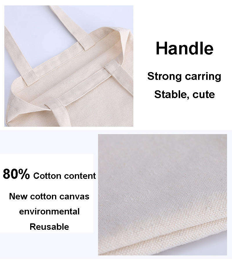 Extra Large Cheap Custom Print Reusable Supermarket Grocery Promotion Shopping Cotton Canvas Tote Bag Heavy Duty