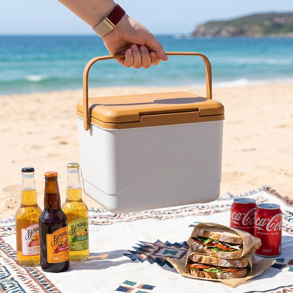 5L Small Cooler Box Custom Logo Insulated Mini Ice Chest Handle Portable 6 Cans Picnic Cool Box Breast Milk Promotional Gifts